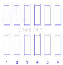 Load image into Gallery viewer, King Engine Bearings Subaru EZ30/EZ30D (Size STD) Performance Rod Bearing Set - Side View