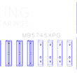 Load image into Gallery viewer, King Engine Bearings Subaru FA20 FB20 Performance Tri-Metal Main Bearing Set - Size +.025mm - Main Product View