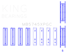 Load image into Gallery viewer, King Engine Bearings Subaru FA20/Toyota 4U-GSE (Size .026) pMaxKote Performance Main Bearing Set - Side View