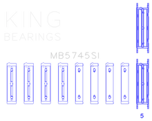 Load image into Gallery viewer, King Engine Bearings Subaru FA/FB (Size 0.50 Oversized) Main Bearing Set - Main Product View