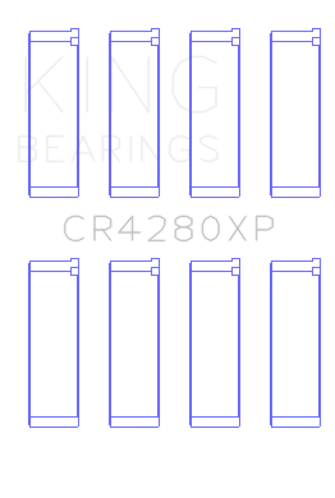 King Engine Bearings Subaru WRX/STi EJ20/EJ22/EJ25 48mm Rod Performance Rod Bearing Set - Size STDX - Main Product View