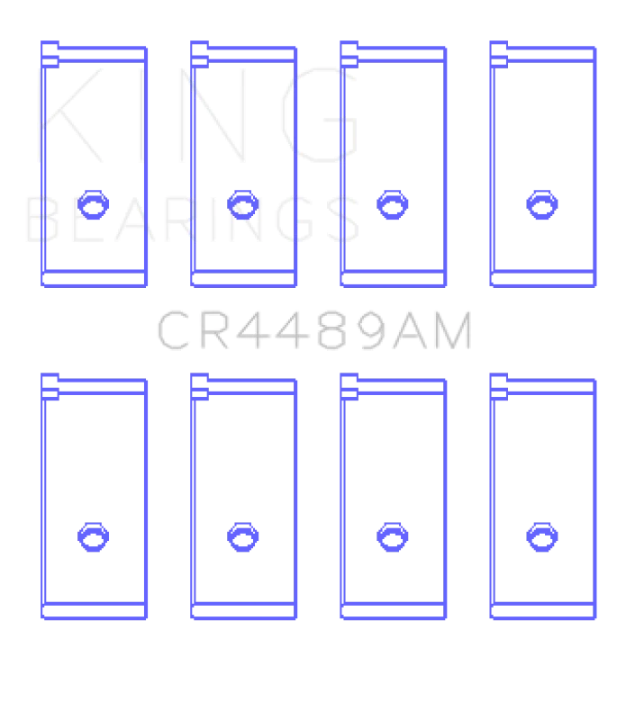 King Engine Bearings Suzuki F8/F10/(Size +0.25mm) Connecting Rod Bearing Set - Side View
