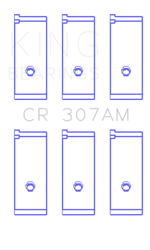 King Engine Bearings Suzuki G-10 (Size +0.25mm) Connecting Rod Bearing Set - Side View