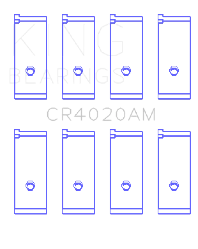 King Engine Bearings Suzuki G-13 (Size +0.25mm) Connecting Rod Bearing Set - Side View