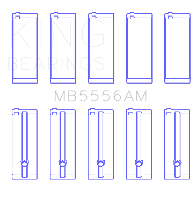 King Engine Bearings Suzuki G-13 (Size +0.25mm) Main Bearing Set - Main Product View