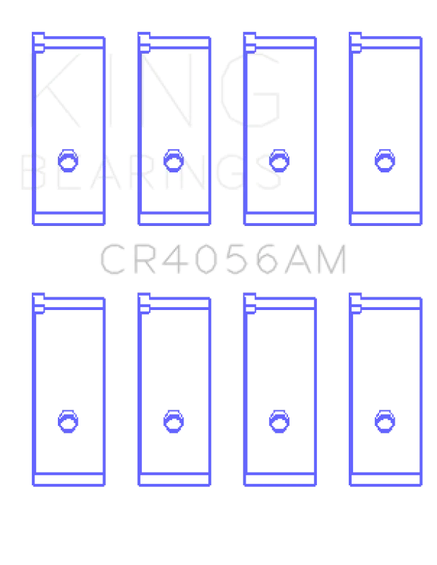 King Engine Bearings Suzuki G15A/G16A/B (Size +0.50mm) Connecting Rod Bearing Set - Side View