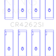 Load image into Gallery viewer, King Engine Bearings Suzuki J18K/J20A (Size +0.25mm) Connecting Rod Bearing Set - Side View
