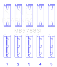 Load image into Gallery viewer, King Engine Bearings Suzuki J24B (Size +0.25mm) Main Bearing Set - Main Product View