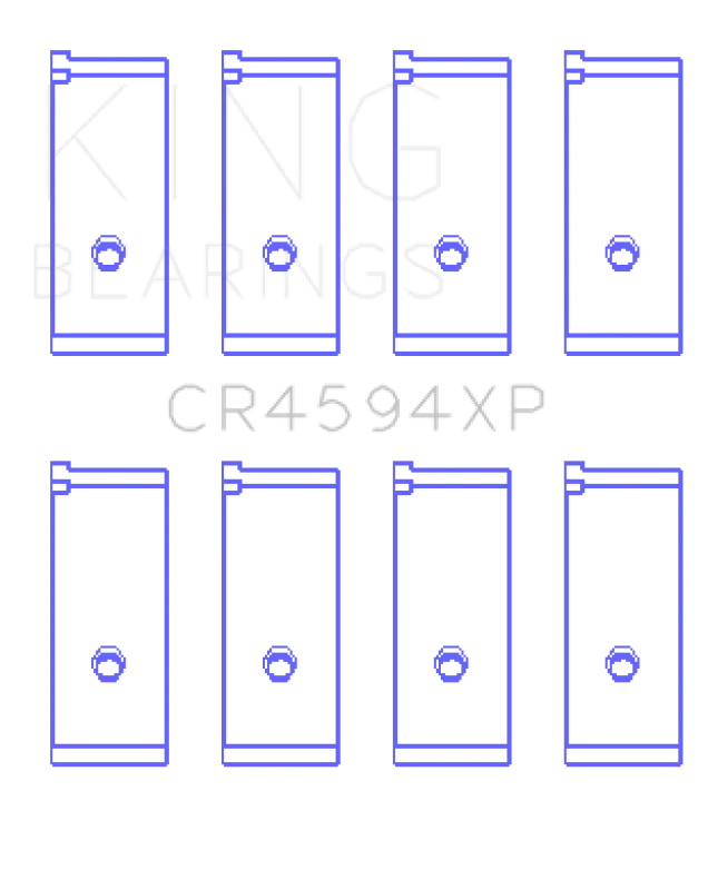 King Engine Bearings Suzuki M16A (Size .026) Connecting Rod Bearings (Set of 4) - Main Product View