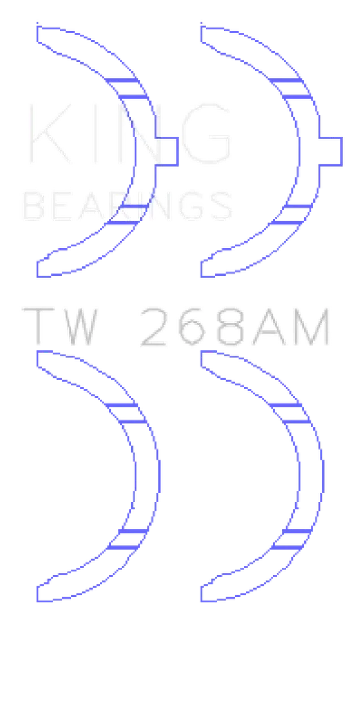 King Engine Bearings Mazda RF/R2/RF-T Thrust Washer Set - Detail View
