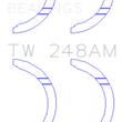 Load image into Gallery viewer, King Engine Bearings Toyota 3E/3EE/5EFE Thrust Washer Set - Side View
