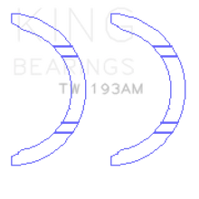 Load image into Gallery viewer, King Engine Bearings Toyota 1AZFE/2AZFE Thrust Washer Set - Side View