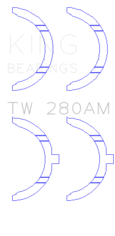 King Engine Bearings Toyota 1E/2E Thrust Washer Set - Main Product View