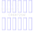 Load image into Gallery viewer, King Engine Bearings Toyota 1GR-FE Connecting Rod Bearing Set - Size +.25mm - Side View