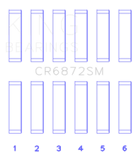 Load image into Gallery viewer, King Engine Bearings Toyota 1GR-FE Connecting Rod Bearing Set - Size +.25mm - Side View