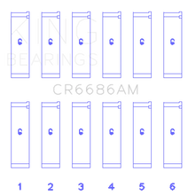 Load image into Gallery viewer, King Engine Bearings Toyota 1Mzfe (Size +0.25mm) Connecting Rod Bearing Set - Side View
