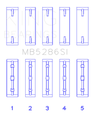 Load image into Gallery viewer, King Engine Bearings Toyota 1Uz-Fe/2Uz-Fe/3Uz-Fe (Size +0.50mm) Main Bearing Set - Main Product View