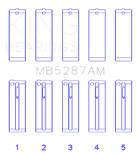 Load image into Gallery viewer, King Engine Bearings Toyota 1ZZ-FE Main Bearing Set - Size STD - Main Product View