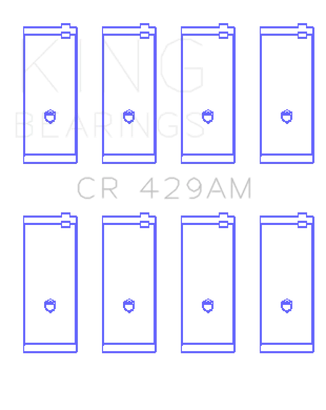 King Engine Bearings Toyota 2A/3A/4A (Size STD) Rod Bearing Set - Detail View