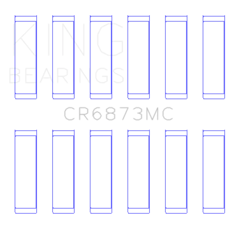 King Engine Bearings Toyota 2GR-FE / 3GR-FE Connecting Rod Bearing Set - Side View