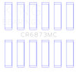 Load image into Gallery viewer, King Engine Bearings Toyota 2Gr-FE/ 3GR-FE Polymer Coated (Size 0.05) Connecting Rod Bearing Set - Side View