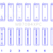 Load image into Gallery viewer, King Engine Bearings Toyota 2JZGE/2JZGTE 24V 3.0L pMaxKote Performance Main Bearing Set - Size STDX - Detail View