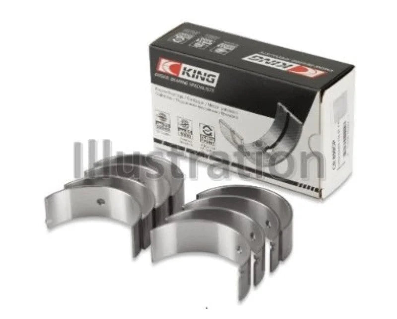 King Engine Bearings Toyota 2LT/3L AM-Series 4 Pairs Connecting Rod Bearing Set - Side View