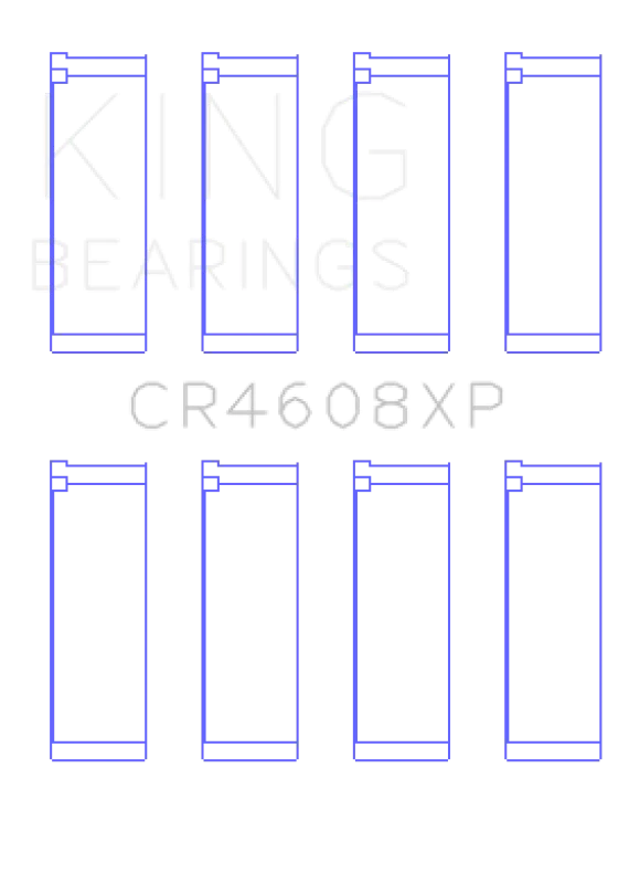 King Engine Bearings Toyota 2ZZ-GE Connecting Rod Bearing Set - Side View