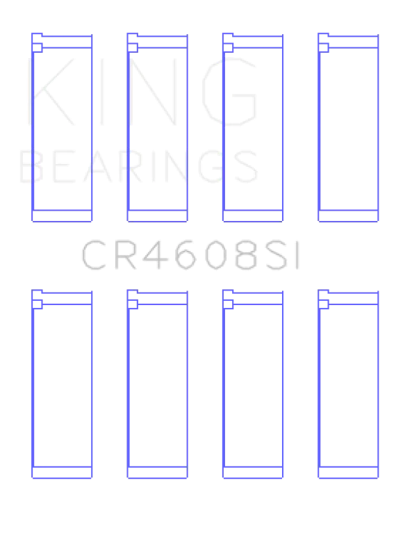 King Engine Bearings Toyota 2Zz-Ge (Size +0.50mm) Connecting Rod Bearing Set - Side View
