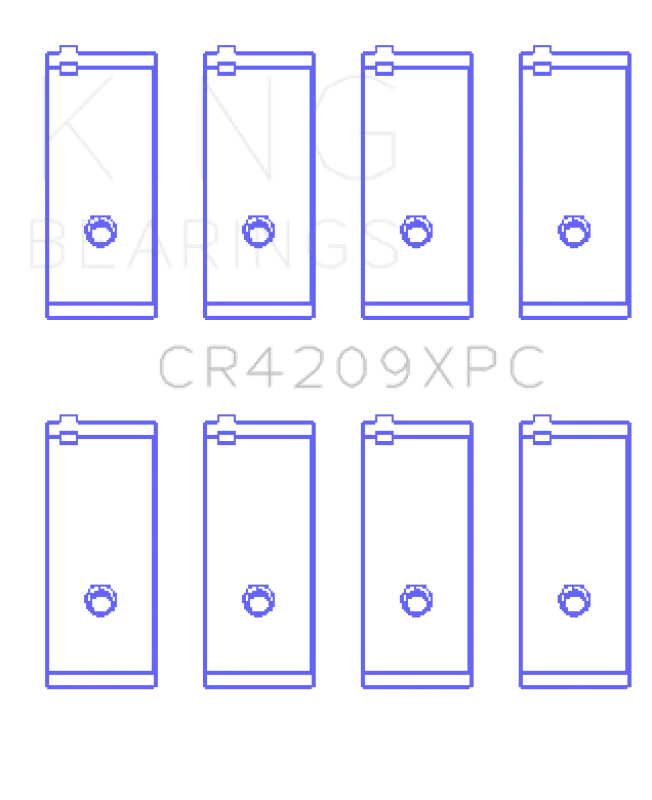 King Engine Bearings Toyota 3Sgte/16V 2.0L (Size STDX) Connecting Rod Bearing Set - Main Product View