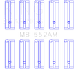 Load image into Gallery viewer, King Engine Bearings Toyota 3T/TG / 12T / 4TG Main Bearing Set - Side View