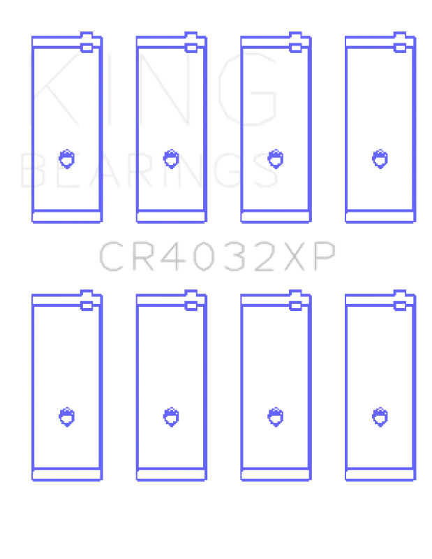 King Engine Bearings Toyota 4AGE/4AGZE 16v 1.6L (Size .025mm) Rod Bearing Set - Main Product View
