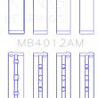 Load image into Gallery viewer, King Engine Bearings Toyota 5Vzfe (Size +0.75mm) Main Bearing Set - Side View