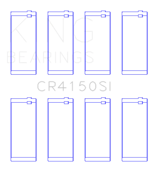 King Engine Bearings Toyota Ford ZETEC 1.6L/1.8L/2.0L Performance Rod Bearing Set - Side View