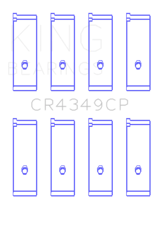 King Engine Bearings Toyota Scion XA/XB 1NZFE (Size STD) Tri-Metal Copper Lead Rod Bearing Set - Detail View