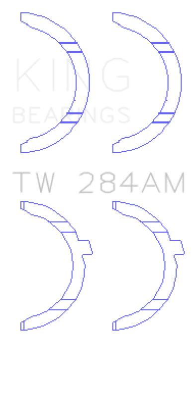 King Engine Bearings Toyota/Lexus 2JZGE/2JZGTE 3.0L Thrust Washer Set - Main Product View