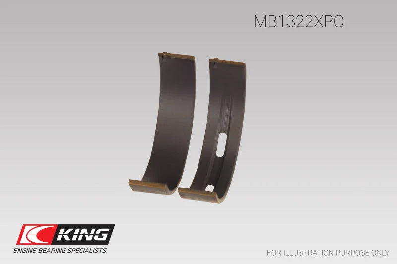 King Engine Bearings VW V8/V10 R8/RS6/Huracan (Size STDX) Main Bearing Set - Side View