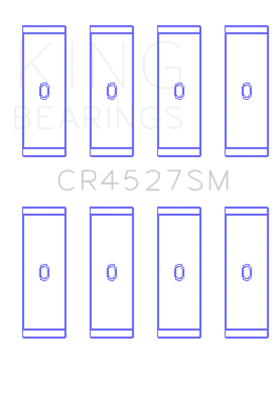 King Engine Bearings VW/Audi CAva/CAxa/Blf/Blg/Bts (Size +0.25mm) Connecting Rod Bearing Set - Side View