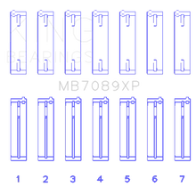 Load image into Gallery viewer, King Engine Bearings Volkswagen VR6 2.8L Performance Main Bearing Set - Size STD - Main Product View