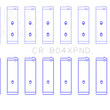 Load image into Gallery viewer, King Ford 260ci / 289ci / 302 5.0L Windsor - Doweled (Size STD) Performance Rod Bearing Set - Main Product View