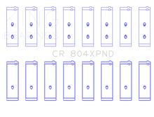 Load image into Gallery viewer, King Ford 260ci / 289ci / 302 5.0L Windsor - Doweled (Size STD) Performance Rod Bearing Set - Main Product View