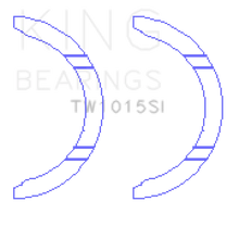 Load image into Gallery viewer, King Honda/Acura J32A1/J32A2/J35A3/J35A4/J35A5/J35A6/J35A7/J35A8/J35A9 Thrust Washer Set - Side View