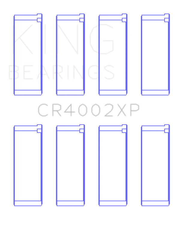 King Mazda B6/B6-T 1.6-1.8L XP Tri-Metal Performance Connecting Rod Bearing Set of 4 - Size STDX - Main Product View