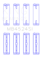 Load image into Gallery viewer, King Nissan VR38DETT / VQ35HR / VQ37HR (Size +0.50mm) Crankshaft Main Bearing Set (Set of 4) - Side View