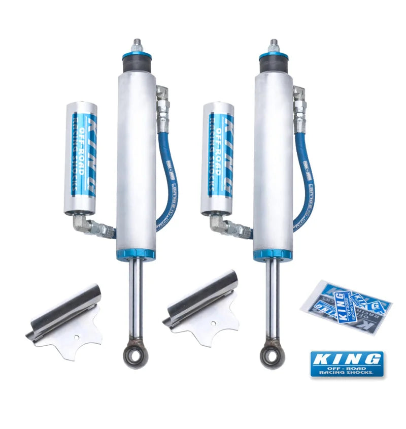 King Shocks 00-10 Chevrolet Silverado 2500/3500 Front 2.5 Dia Remote Reservoir Shock (Pair) - Side View