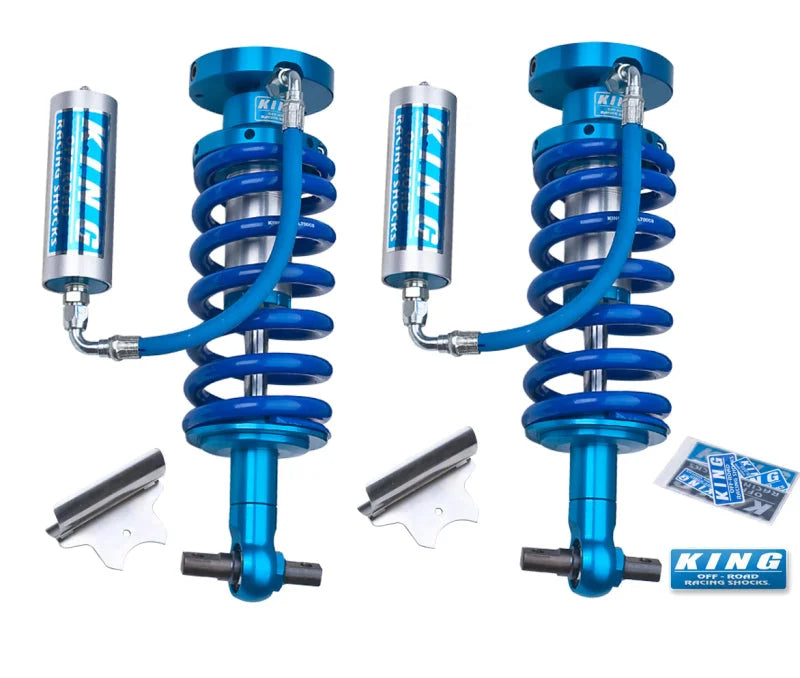 King Shocks 07-18 Chevrolet Avalanche 1500 Front 2.5 Dia Remote Reservoir Coilover (Pair) - Side View