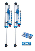 Load image into Gallery viewer, King Shocks 07-18 Jeep Wrangler JK Front 2.5 Dia Piggy Hose Res Shock 3-5in Lift w/Adjuster (Pair) - Side View