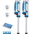 Load image into Gallery viewer, King Shocks 07-18 Jeep Wrangler JK Rear 2.5 Dia Piggy Hose Res Shocks 3-5in Lift w/Adjuster (Pair) - Side View