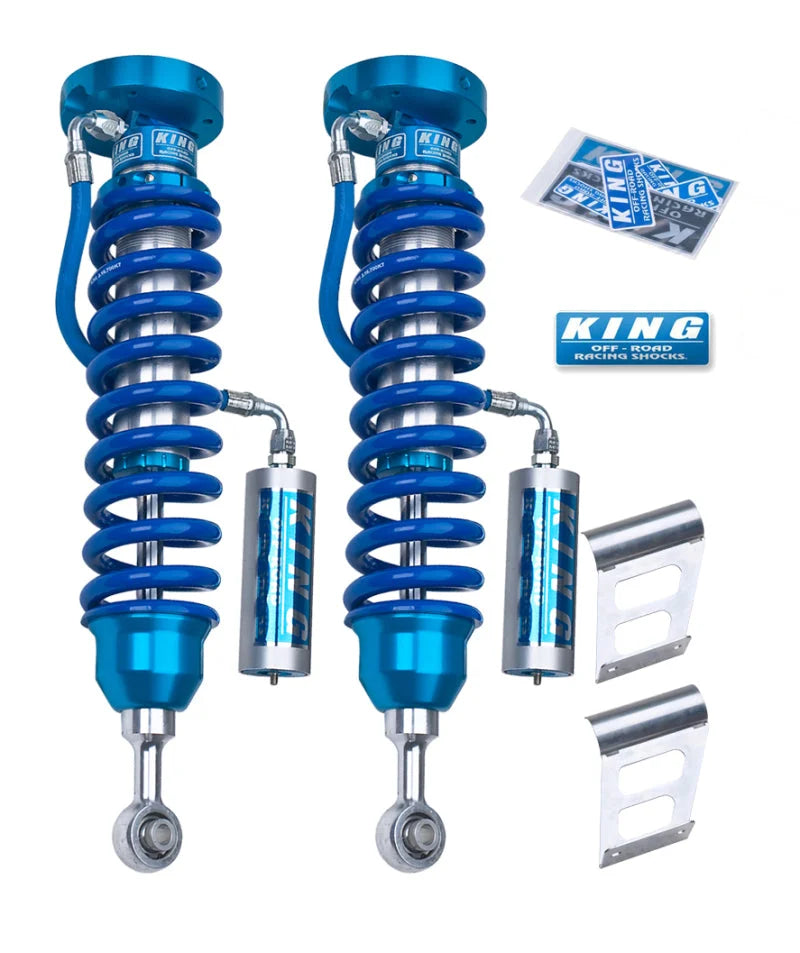 King Shocks 2007+ Toyota Tundra 2.5 Dia Front Coilover w/Remote Reservoir (Pair) - Main Product View