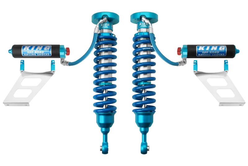 King Shocks 2007+ Toyota Tundra 2.5 Dia Front Coilover w/Remote Reservoir w/Adjuster (Pair) - Main Product View